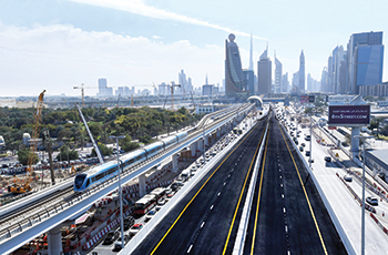 One of two major bridges opened at Sheikh Rashid-Sheikh Khalifa bin Zayed Streets junction in February.